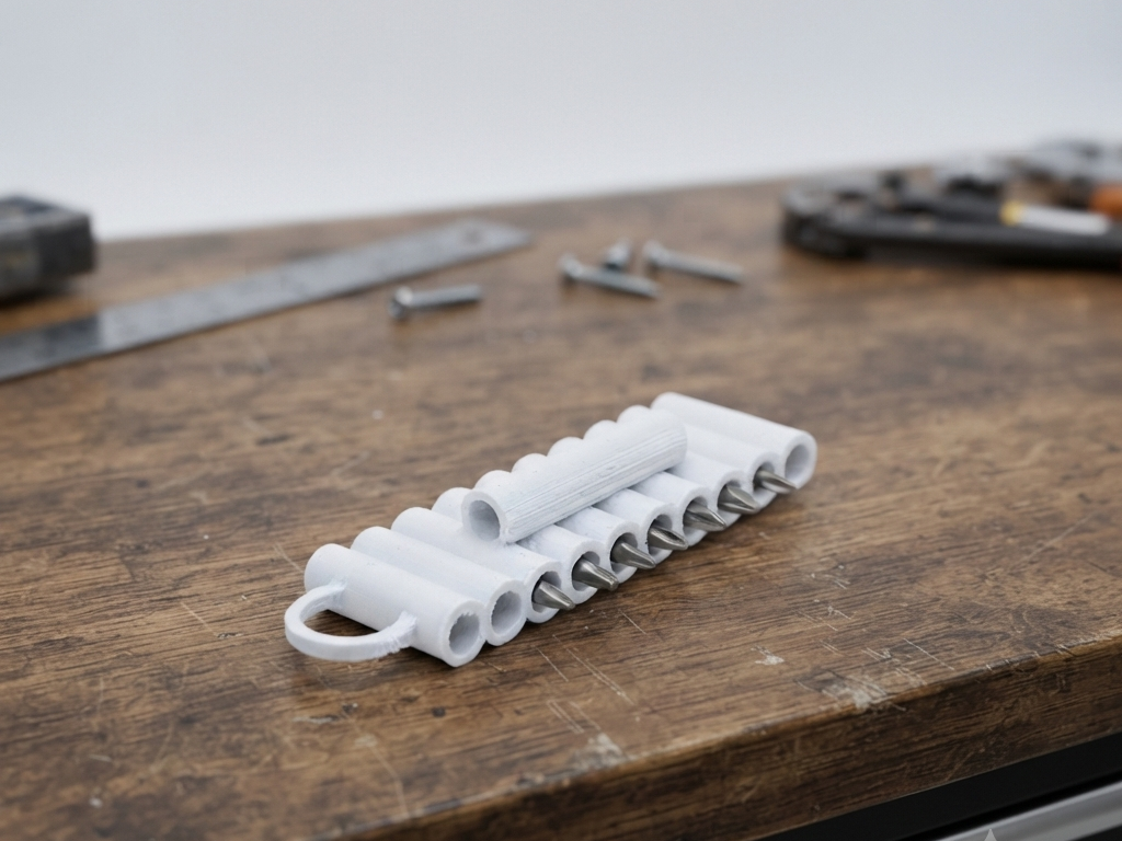 Portable Bit Holder with Key ring Attachment